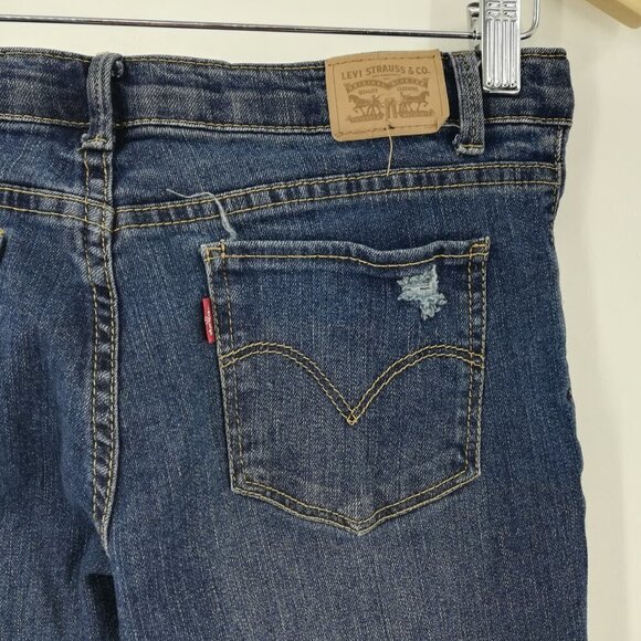 Levis 710 Super Skinny Distressed Jeans Size 16Reg - Picture 10 of 15